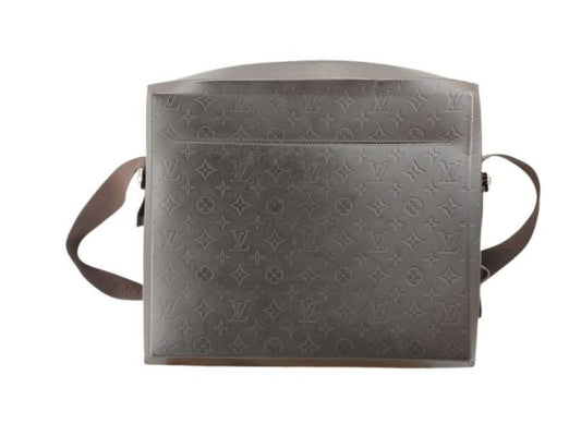 LOUIS VUITTON ルイヴィトン ショルダーバッグ スティーブ M46530 ブラウン系 モノグラムグラセ メンズ シルバー金具 美品