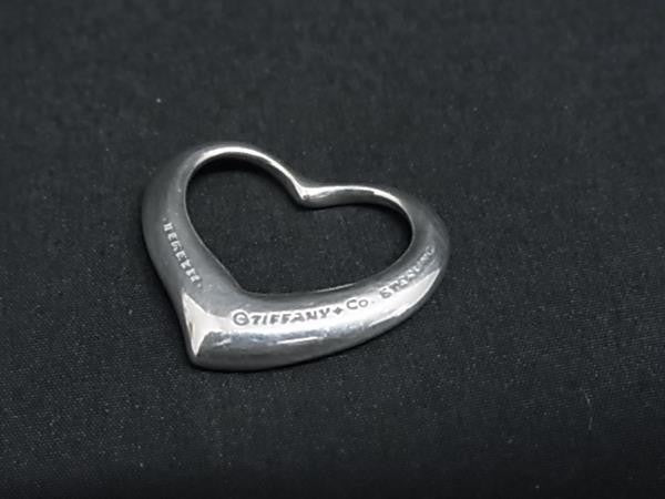 Tiffany&Co. ティファニー ペンダントトップ エルサペレッティ オープンハート ビッグ シルバー系 スターリングシルバー SV925 ユニセックス 美品