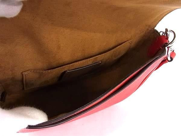 COACH コーチ ショルダーバッグ アメリア サドル バッグ CP107 レッド系 レザー レディース クロスボディバッグ 新品未使用展示品