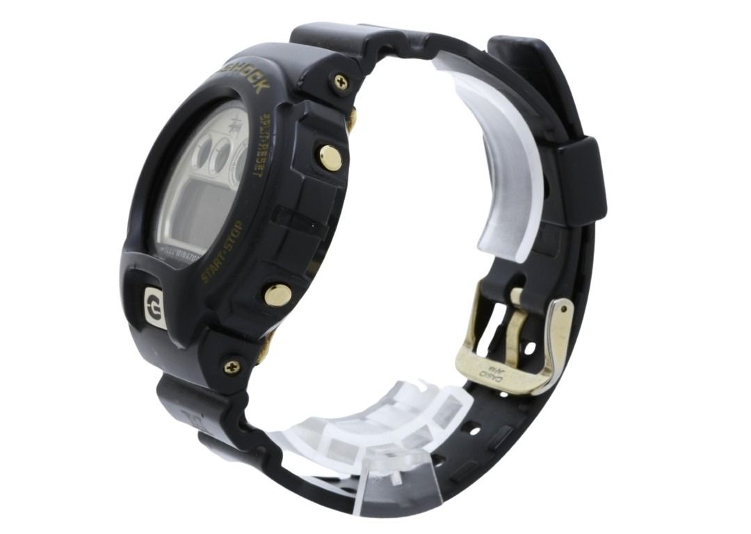 CASIO カシオ 時計 G-SHOCK stussy ステューシー 25周年記念 DW-6900STS-9JR ホワイト ブラック系 樹脂 メンズ デジタル 美品
