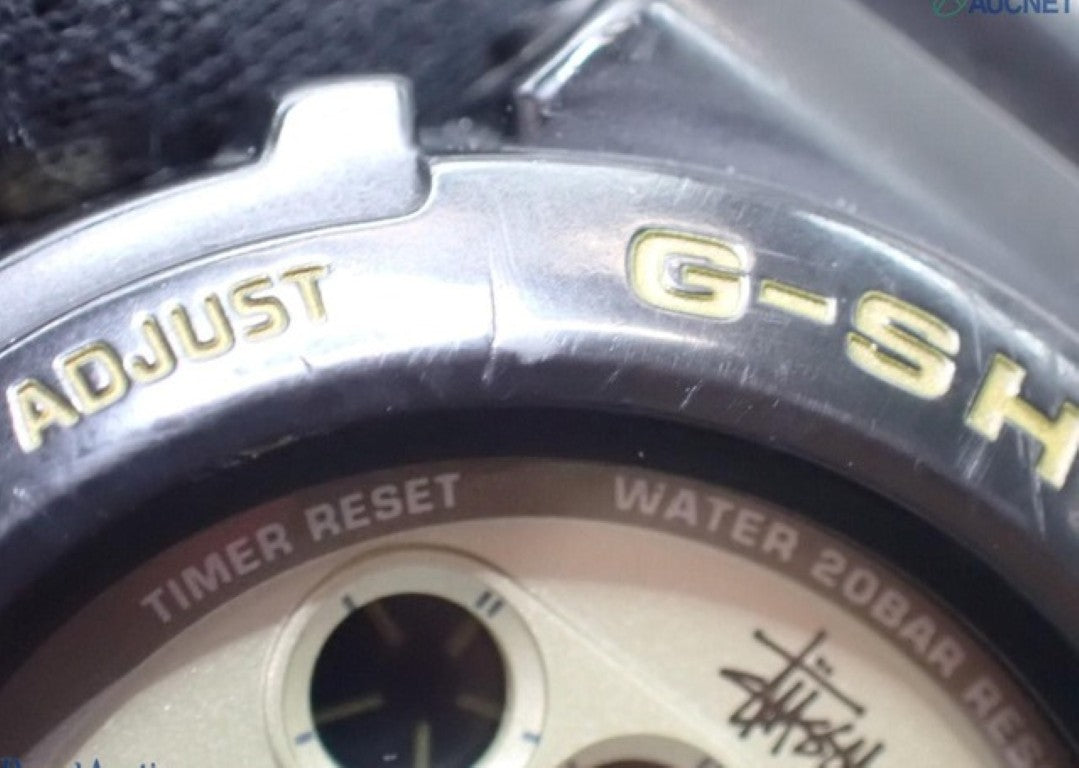 CASIO カシオ 時計 G-SHOCK stussy ステューシー 25周年記念 DW-6900STS-9JR ホワイト ブラック系 樹脂 メンズ デジタル 美品