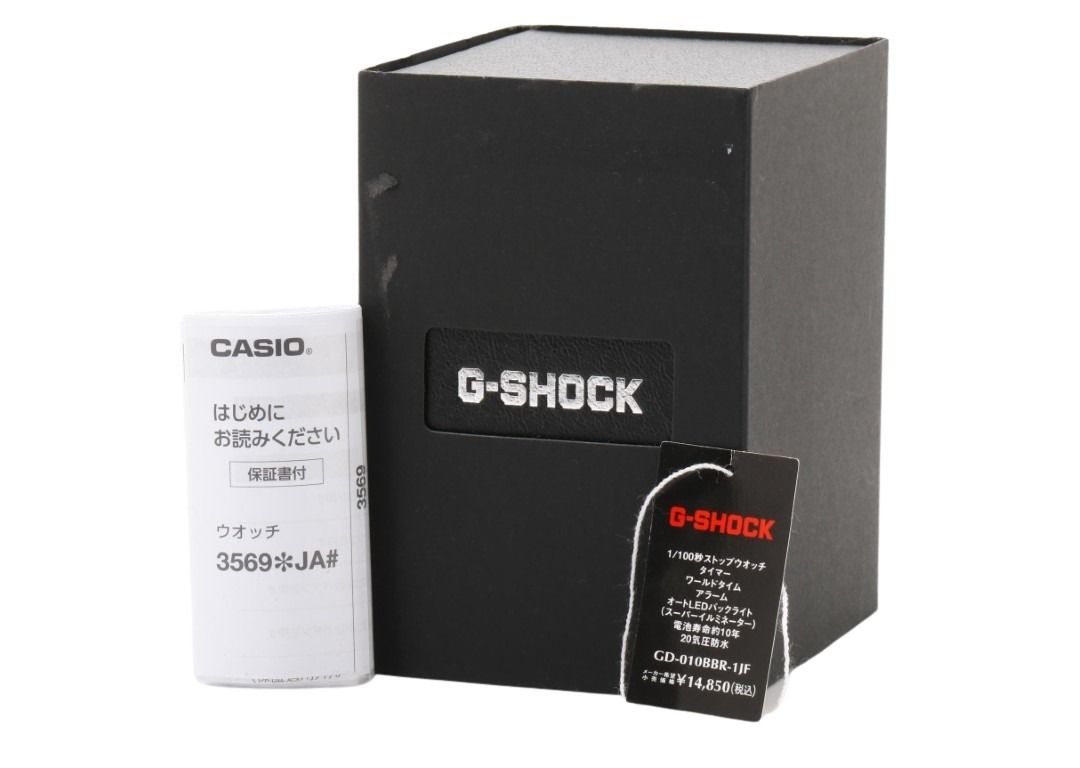 CASIO カシオ 時計 G-SHOCK DIGITAL GD-010 SERIES GD-010BBR-1JF レッド ブラック系 樹脂 メンズ デジタル 新品未使用展示品