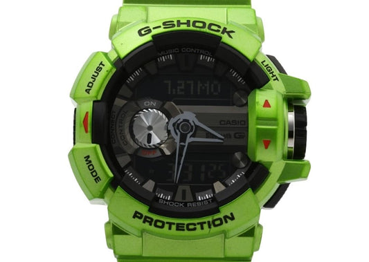 CASIO カシオ 時計 G-SHOCK G’MIX ジーミックス GBA-400-3BJ ブラック グリーン系 樹脂 メンズ アナデジ 美品