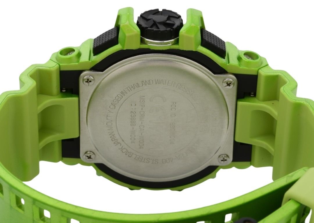 CASIO カシオ 時計 G-SHOCK G’MIX ジーミックス GBA-400-3BJ ブラック グリーン系 樹脂 メンズ アナデジ 美品