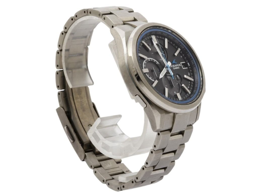 CASIO カシオ 時計 OCEANUS オシアナス Classic Line OCW-T4000-1AJF ブラック シルバー系 チタン メンズ アナログ 美品