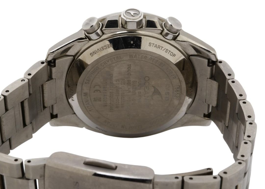 CASIO カシオ 時計 OCEANUS オシアナス Classic Line OCW-T4000-1AJF ブラック シルバー系 チタン メンズ アナログ 美品