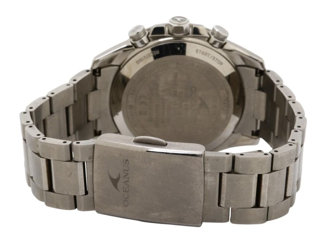 CASIO カシオ 時計 OCEANUS オシアナス Classic Line OCW-T4000-1AJF ブラック シルバー系 チタン メンズ アナログ 美品