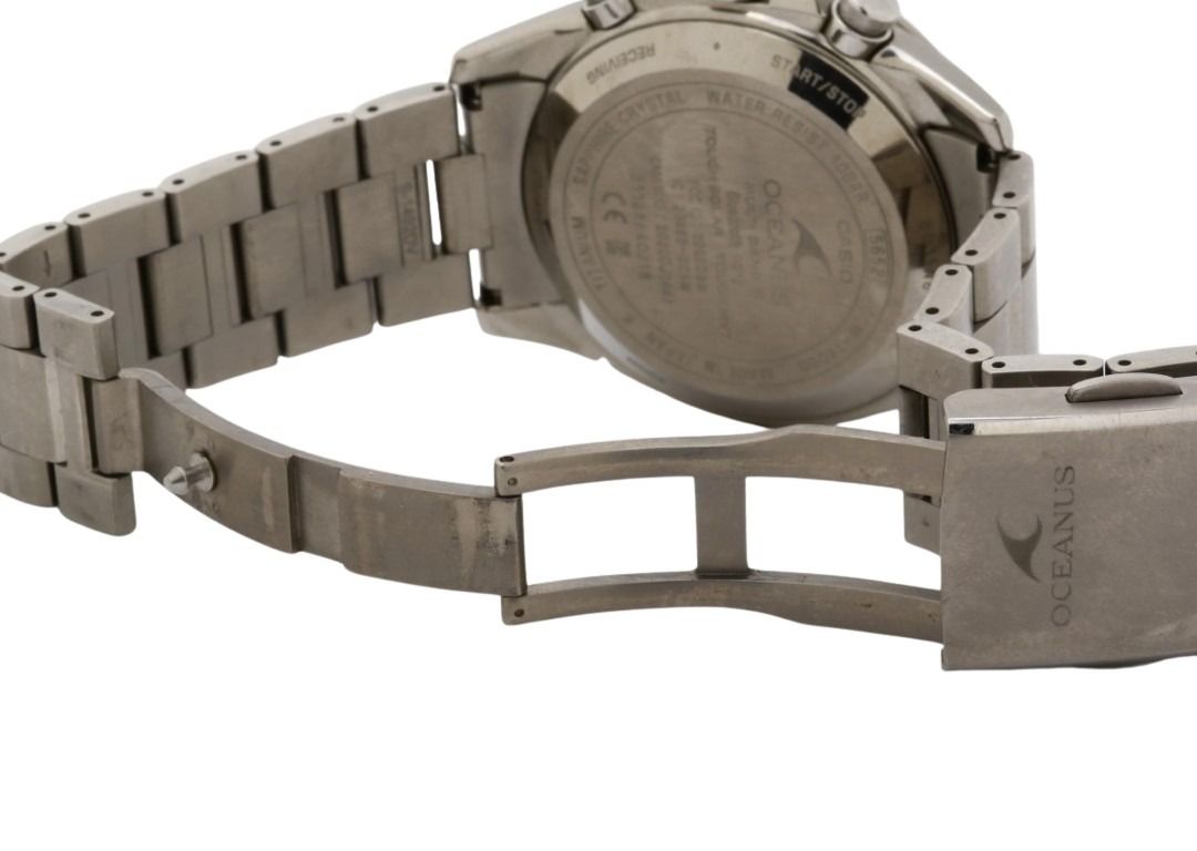 CASIO カシオ 時計 OCEANUS オシアナス Classic Line OCW-T4000-1AJF ブラック シルバー系 チタン メンズ アナログ 美品