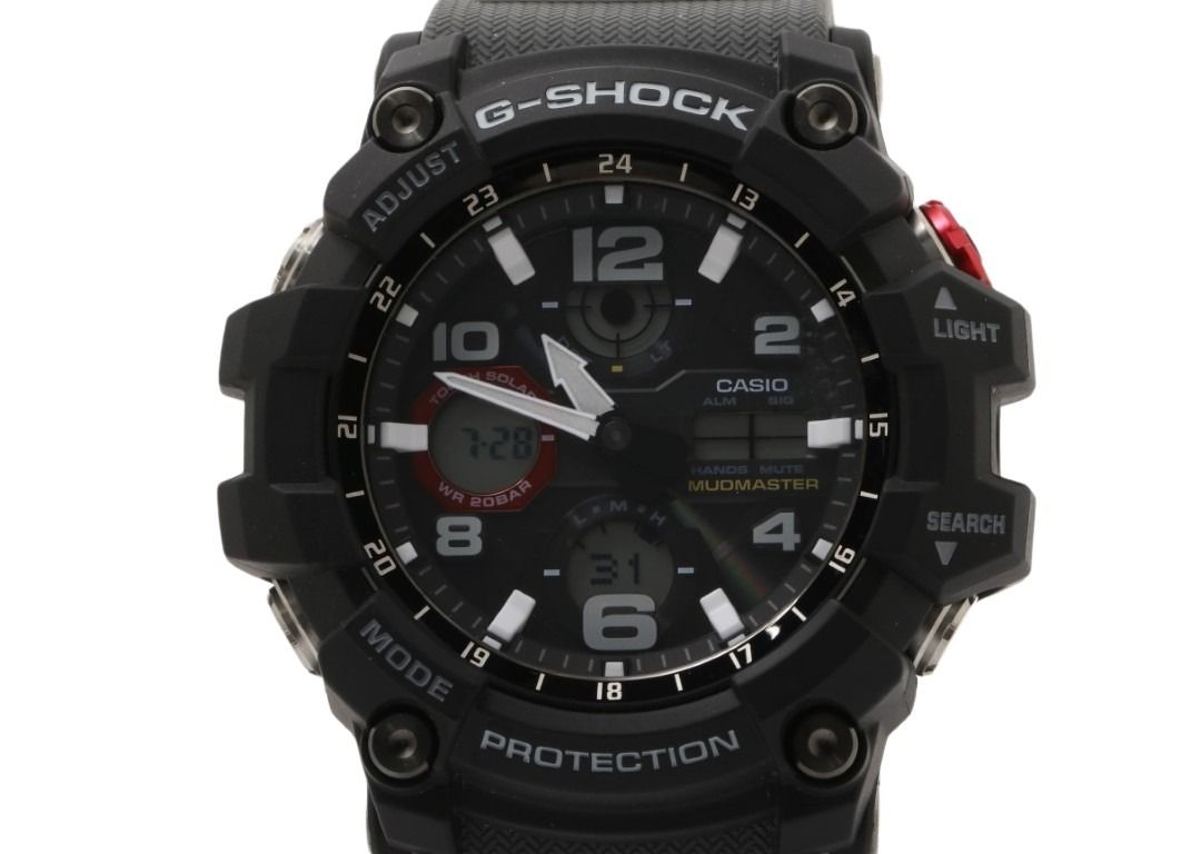 CASIO カシオ 時計 G-SHOCK MASTER OF G - LAND MUDMASTER GWG-100-1A8JF ブラック グレー系 樹脂／ステンレススチール 樹脂バンド メンズ アナデジ 新品未使用展示品