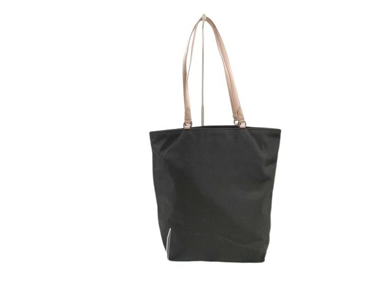 BOTTEGA VENETA ボッテガヴェネタ トートバッグ バタフライ モチーフ ブラック系 ナイロンキャンバス × レザー レディース 蝶 美品