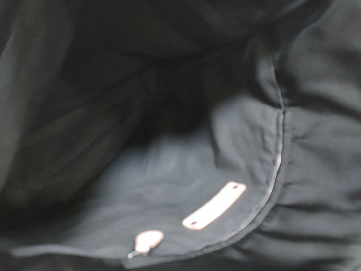 BOTTEGA VENETA ボッテガヴェネタ トートバッグ バタフライ モチーフ ブラック系 ナイロンキャンバス × レザー レディース 蝶 美品