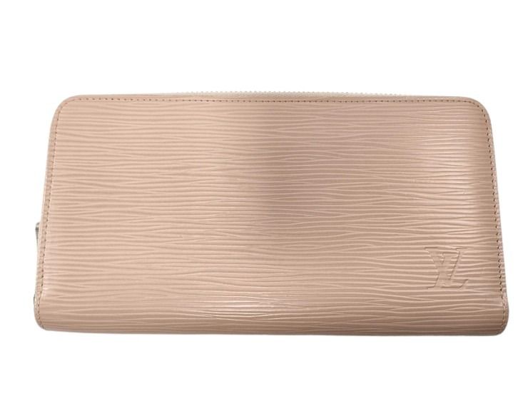 LOUIS VUITTON ルイヴィトン 長財布 エピ ジッピーウォレット M61863 ローズバレリーヌ系 レザー レディース ラウンドファスナー シルバー金具 美品