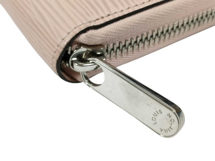LOUIS VUITTON ルイヴィトン 長財布 エピ ジッピーウォレット M61863 ローズバレリーヌ系 レザー レディース ラウンドファスナー シルバー金具 美品