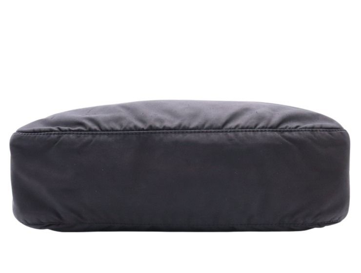PRADA プラダ ショルダーバッグ VELA 1BC421 ブラック系 ナイロン サフィアーノレザー ユニセックス シルバー金具 三角ロゴプレート メッセンジャーバッグ 美品