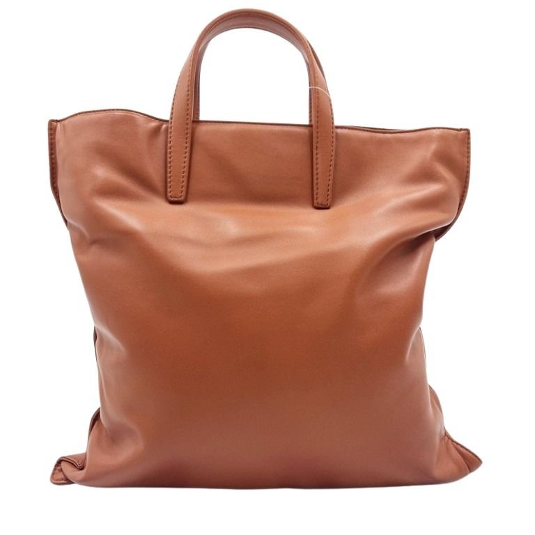 LOEWE ロエベ ハンドバッグ アナグラム ブラウン系 レザー レディース 美品