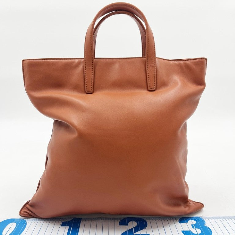 LOEWE ロエベ ハンドバッグ アナグラム ブラウン系 レザー レディース 美品