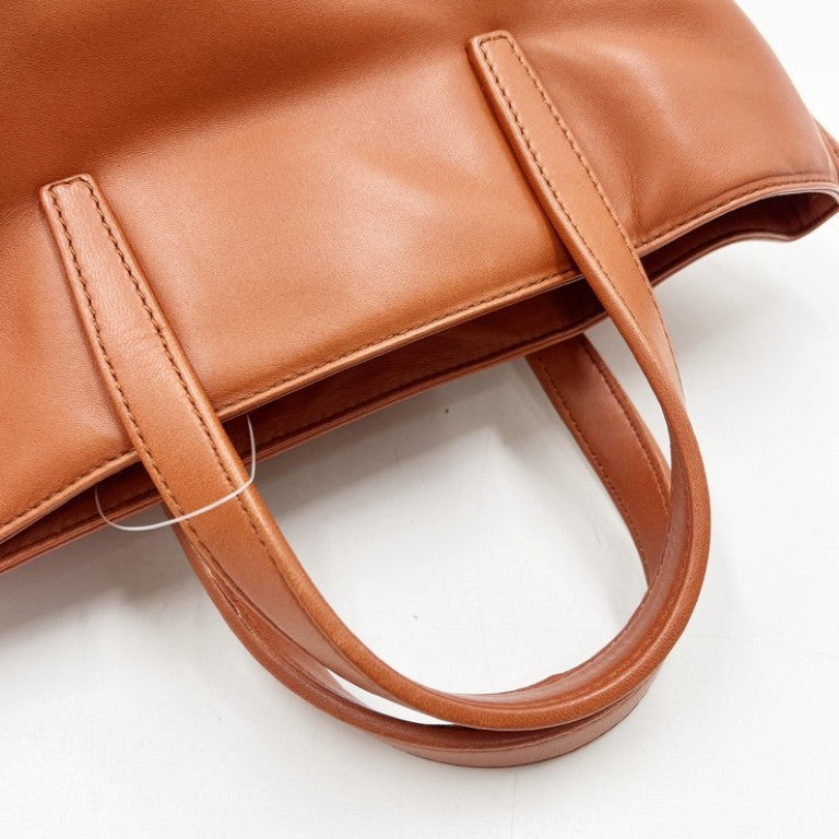 LOEWE ロエベ ハンドバッグ アナグラム ブラウン系 レザー レディース 美品