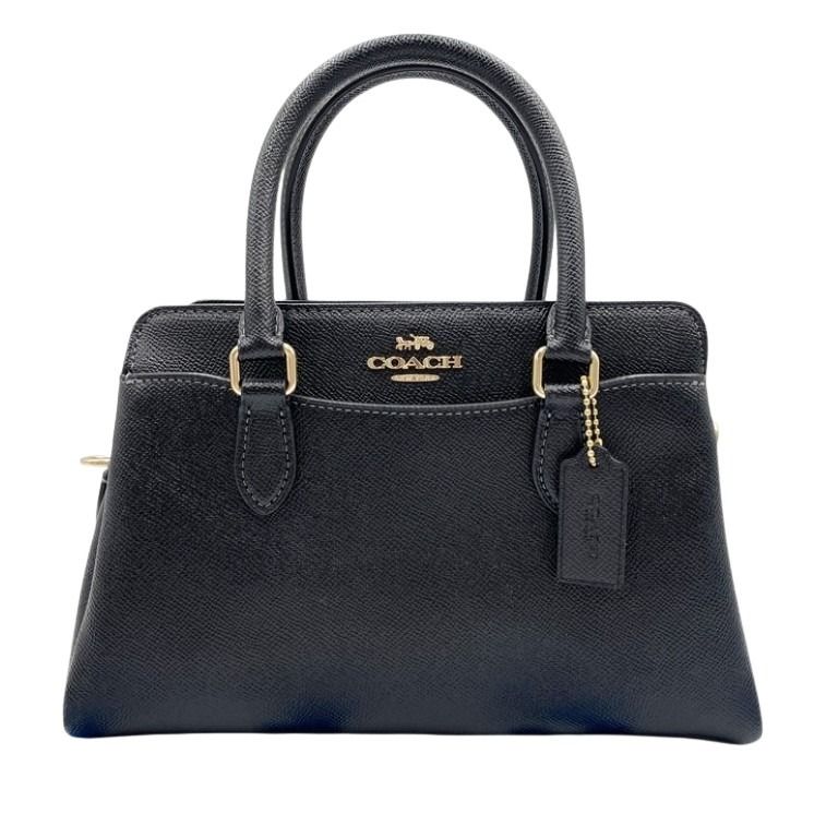 COACH コーチ ハンドバッグ ミニダーシーキャリオール CH297 ブラック ゴールド系 レザー レディース 2WAY ショルダーバッグ ゴールド金具 超美品