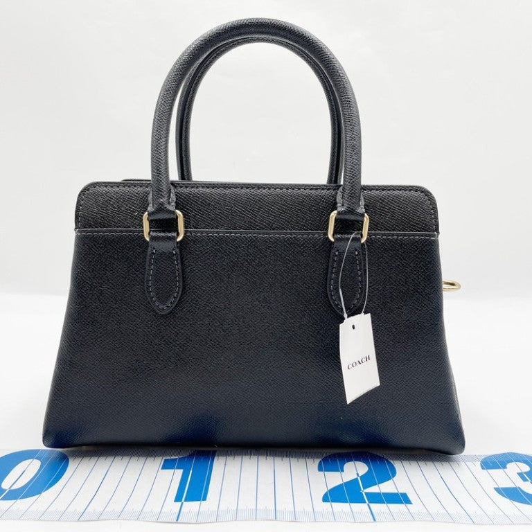 COACH コーチ ハンドバッグ ミニダーシーキャリオール CH297 ブラック ゴールド系 レザー レディース 2WAY ショルダーバッグ ゴールド金具 超美品