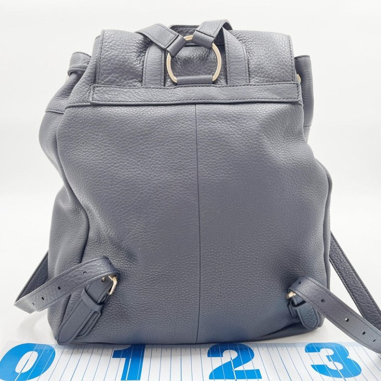 COACH コーチ リュックサック BILLIE ビリー F37410 ネイビー系 レザー ユニセックス バックパック ゴールド金具 美品