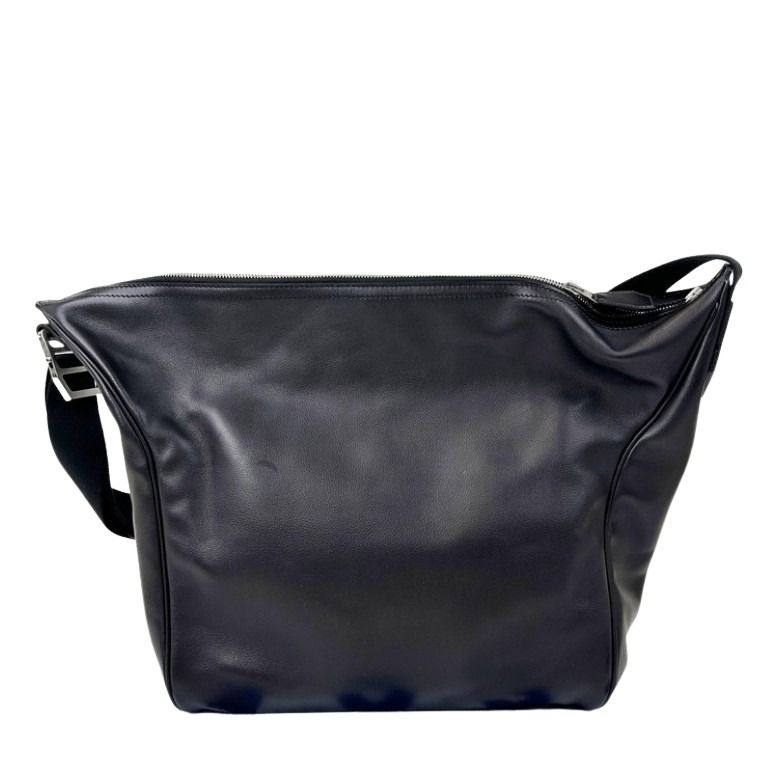 HERMES エルメス ショルダーバッグ シティスライド MM 070330CK ブラック系 トリヨンクリストバル メンズ シルバー金具 美品