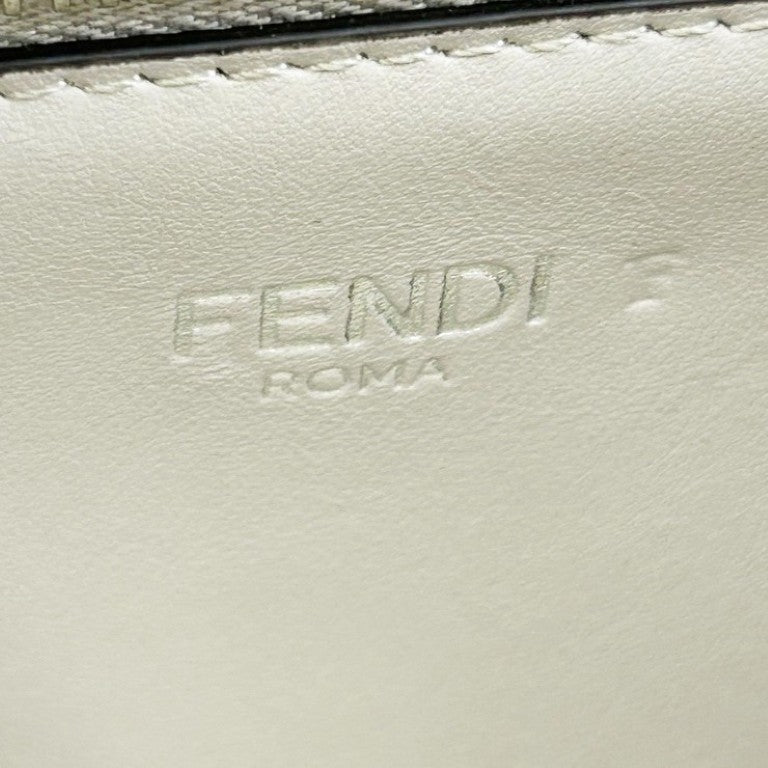 FENDI フェンディ ハンドバッグ ピーカブーアイシーユーミディアム 7VA529 ブルーグレー系 レザー レディース 2WAY ターンロック シルバー金具 美品