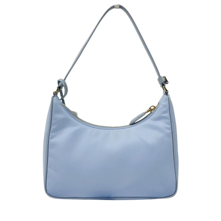 PRADA プラダ ハンドバッグ Re-Edition 2005 Re-Nylon 1N204M ブルー系 ナイロン レディース トライアングルロゴ 白タグ ゴールド金具 美品