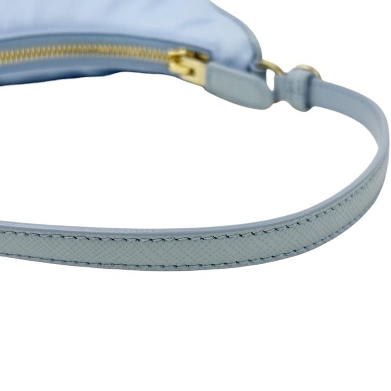 PRADA プラダ ハンドバッグ Re-Edition 2005 Re-Nylon 1N204M ブルー系 ナイロン レディース トライアングルロゴ 白タグ ゴールド金具 美品