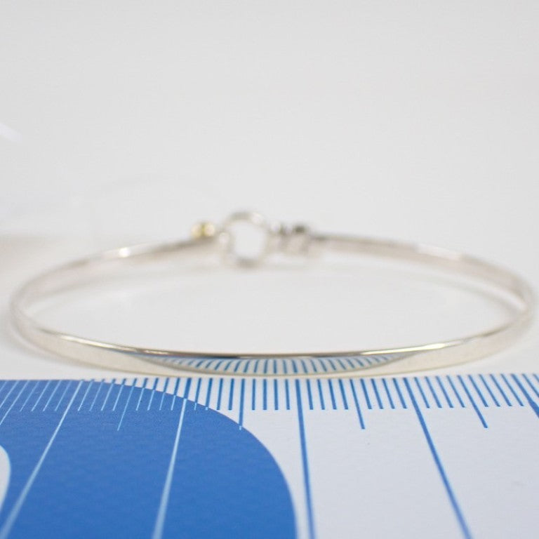 Tiffany&Co. ティファニー ブレスレット フックアンドアイバングル シルバー ゴールド系 SV925 750 レディース 美品
