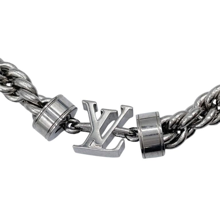 LOUIS VUITTON ルイヴィトン ブレスレット ブラスレ･LVワイヤー M02744 シルバー系 メタル ユニセックス 美品