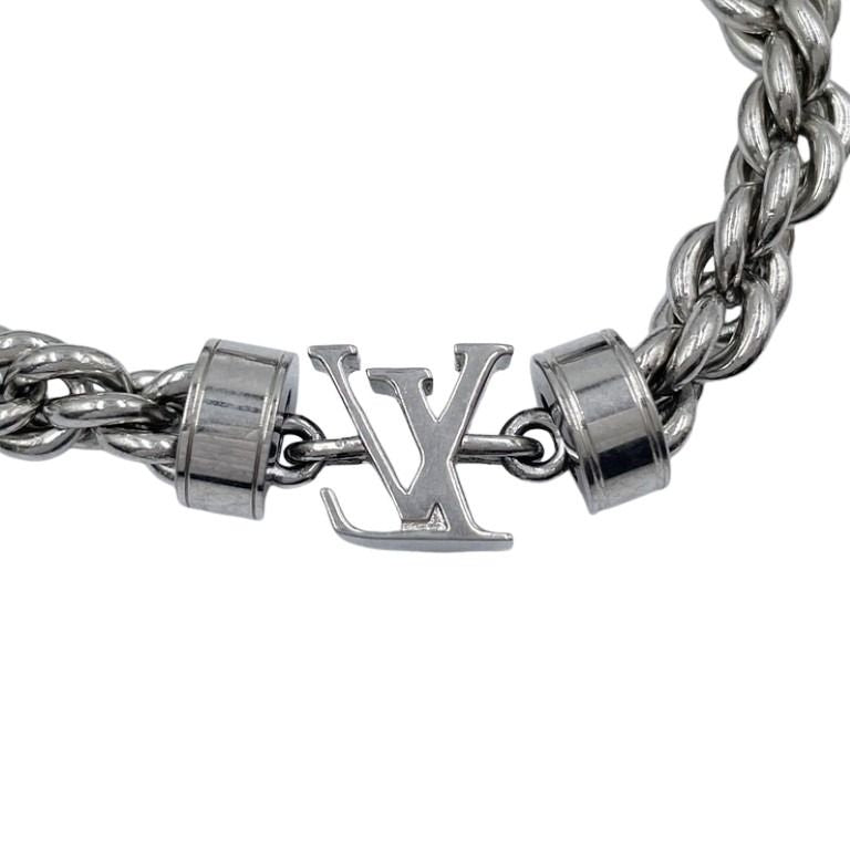 LOUIS VUITTON ルイヴィトン ブレスレット ブラスレ･LVワイヤー M02744 シルバー系 メタル ユニセックス 美品