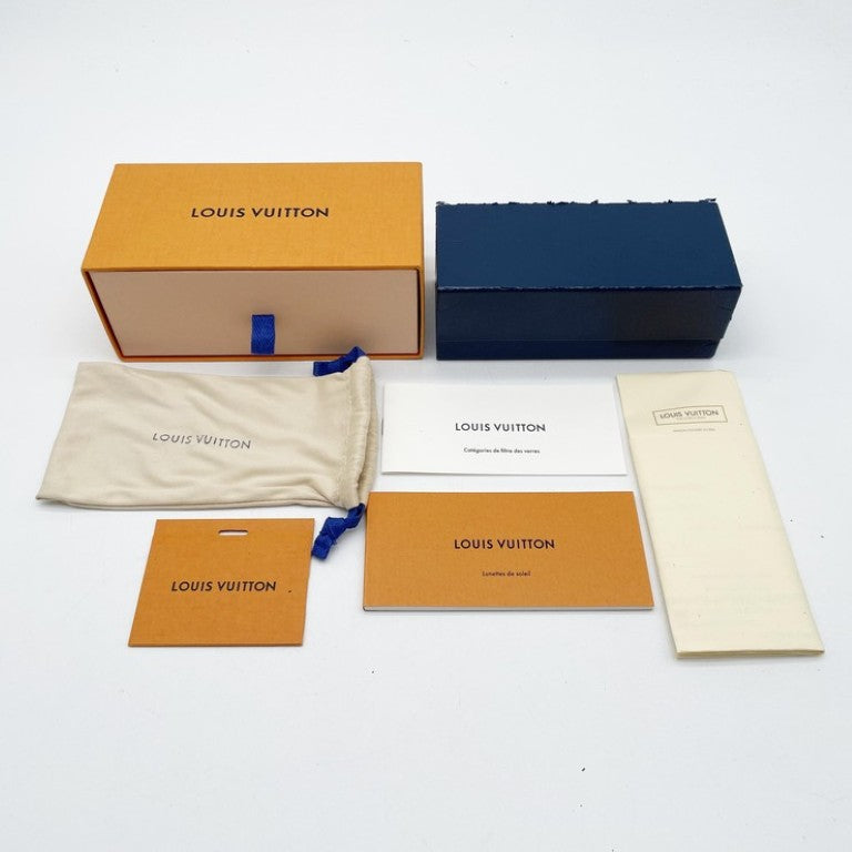 LOUIS VUITTON ルイヴィトン サングラス プティ スプソン キャットアイ Z0487E ブラウン ゴールド系 メタル プラスチック ユニセックス 美品