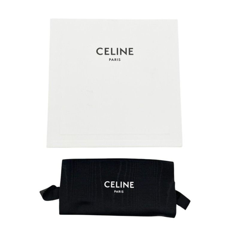 CELINE セリーヌ ベルト トリオンフ ブラック ブラウン系 レザー レディース ゴールド金具 美品
