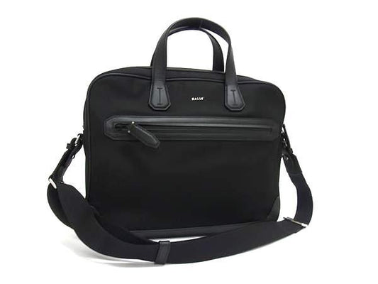 BALLY バリー ビジネスバッグ ブラック ナイロン メンズ 2WAY 美品
