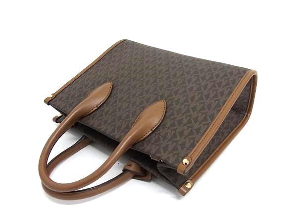 MICHAEL KORS マイケルコース トートバッグ ミレラ ブラウン系 PVC レザー レディース シグネチャー柄 2WAY 新品未使用展示品