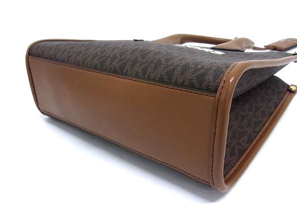 MICHAEL KORS マイケルコース トートバッグ ミレラ ブラウン系 PVC レザー レディース シグネチャー柄 2WAY 新品未使用展示品