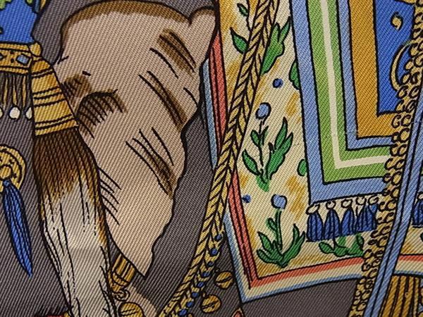 HERMES エルメス スカーフ カレ90 マルチカラー シルク100% レディース CAPARACONS DE LA FRANCE ET DE L’INDE 馬飾り 美品