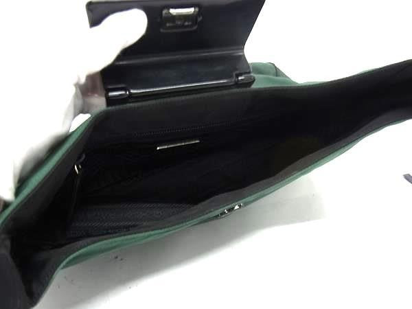 PRADA プラダ ショルダーバッグ B8422 グリーン ブラック テスートナイロン レディース