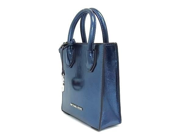 MICHAEL KORS マイケルコース ハンドバッグ MERCER マーサー XS NS SHOPPER XBODY 35H3SM9COM ブルー系 レザー レディース 2WAY クロスボディ ショルダー 新品未使用展示品