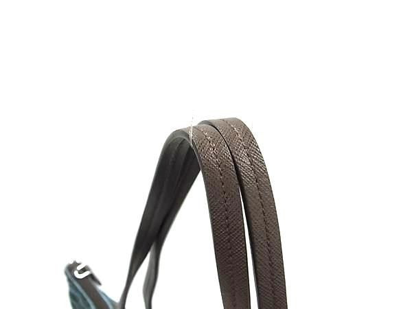 PRADA プラダ ショルダーバッグ トライアングルロゴ 1BG189 グリーン系×ブラウン系 テスートナイロン ユニセックス チェック柄 2WAY ハンドバッグ 三角ロゴ 美品