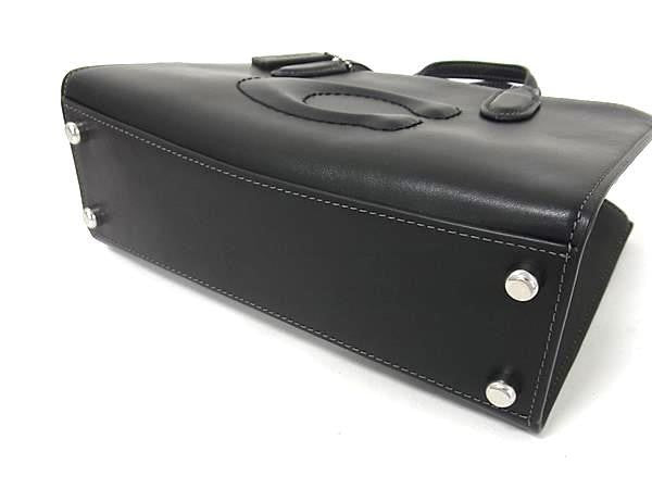 COACH コーチ ハンドバッグ ニーナ スモール CR097 ブラック系 レザー レディース 2WAY クロスボディ ショルダー 斜め掛け シルバー金具 美品