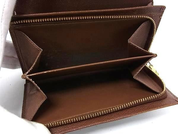 LOUIS VUITTON ルイヴィトン 二つ折り財布 ポルトモネ ビエトレゾール M61730 ブラウン系 モノグラム レディース ゴールド金具 美品