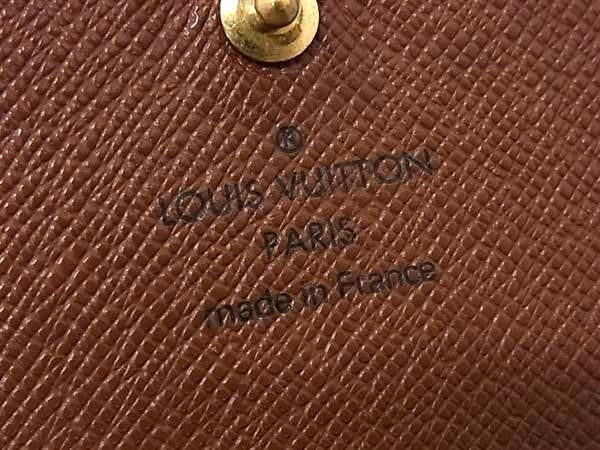 LOUIS VUITTON ルイヴィトン 二つ折り財布 ポルトモネ ビエトレゾール M61730 ブラウン系 モノグラム レディース ゴールド金具 美品