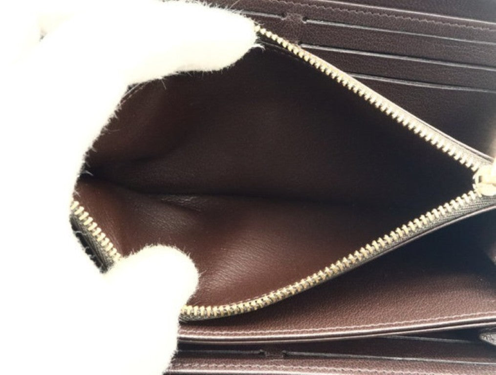 LOUIS VUITTON ルイヴィトン 長財布 ジッピーウォレット N80148 ブラウン系 エキゾチックレザー（パイソン） ユニセックス モノグラム ラウンドファスナー ゴールド金具 美品
