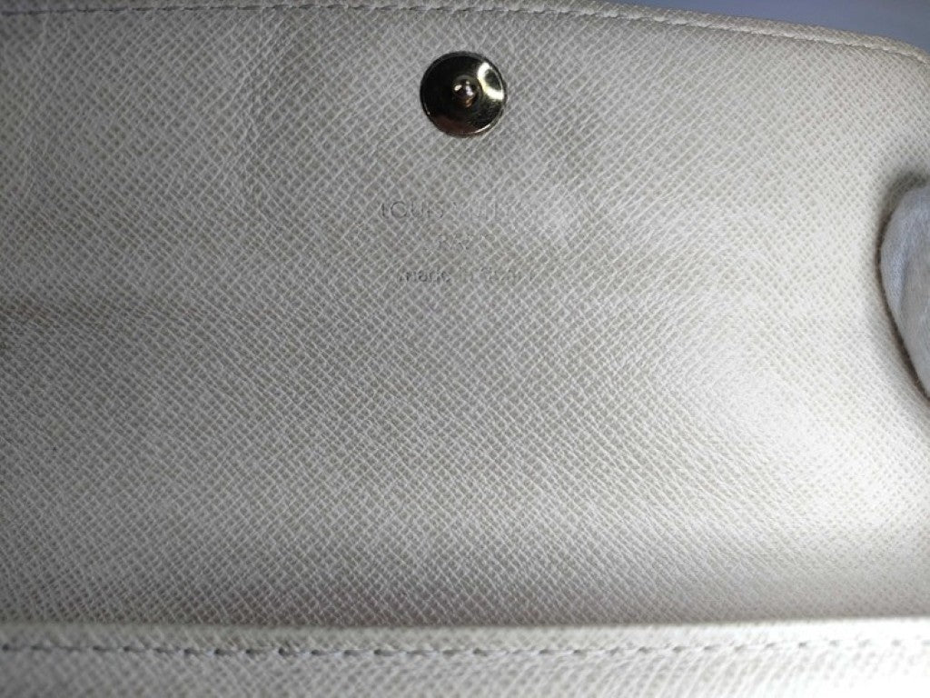 LOUIS VUITTON ルイヴィトン 三つ折り財布 ポルトフォイユ アレクサンドラ N63068 アズール系 ダミエ アズール ユニセックス ゴールド金具