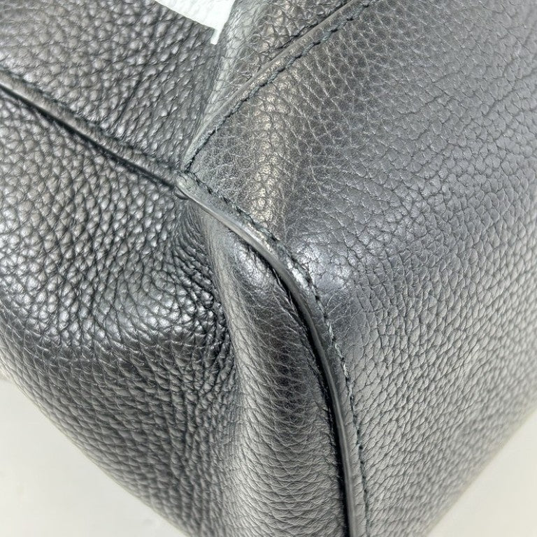 BVLGARI ブルガリ トートバッグ フラグメントデザインコラボ ブラック系 レザー メンズ シルバー金具 美品
