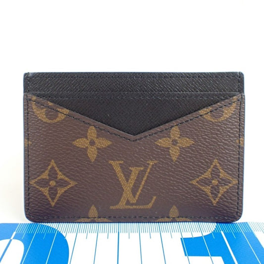 LOUIS VUITTON ルイヴィトン カードケース ネオ ポルト カルト M60166 ブラウン ブラック系 モノグラム マカサー ユニセックス 美品