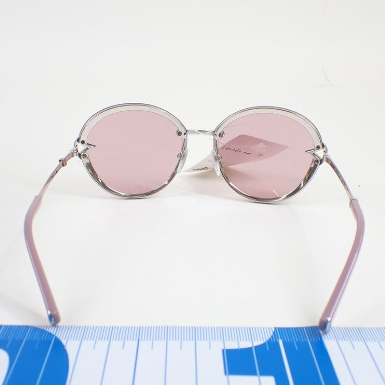 BVLGARI ブルガリ サングラス ディーバドリーム 6101-B ピンク系 シルバー メタル レディース ラインストーン 美品