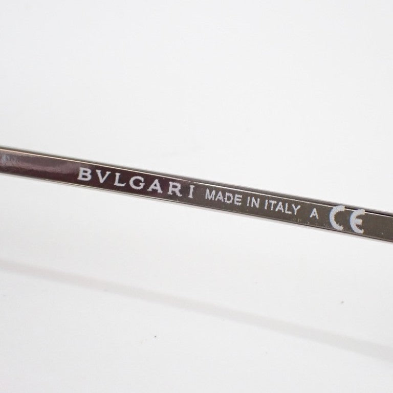 BVLGARI ブルガリ サングラス ディーバドリーム 6101-B ピンク系 シルバー メタル レディース ラインストーン 美品