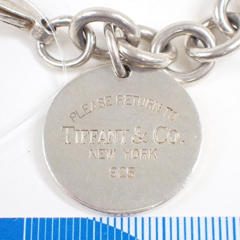 Tiffany&Co. ティファニー ブレスレット リターン トゥ ティファニー ラウンドタグ ブレスレット シルバー系 SV925 レディース 美品